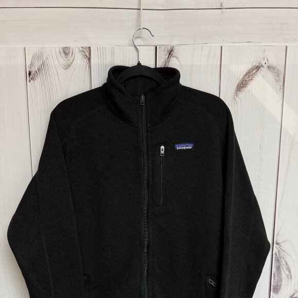 Patagonia Men’s Better Sweater Full-Zip Jacket Large Black EUC - Picture 3 of 9